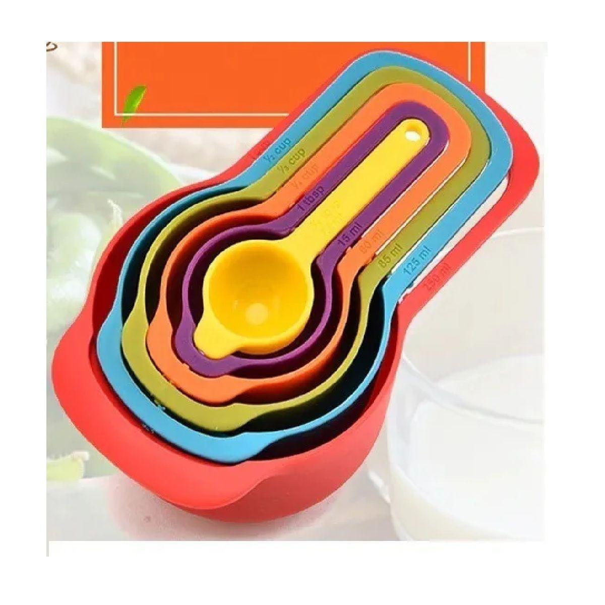 Cucharas Tazas Medidoras Cucharas Medidoras Plastico Colores-6