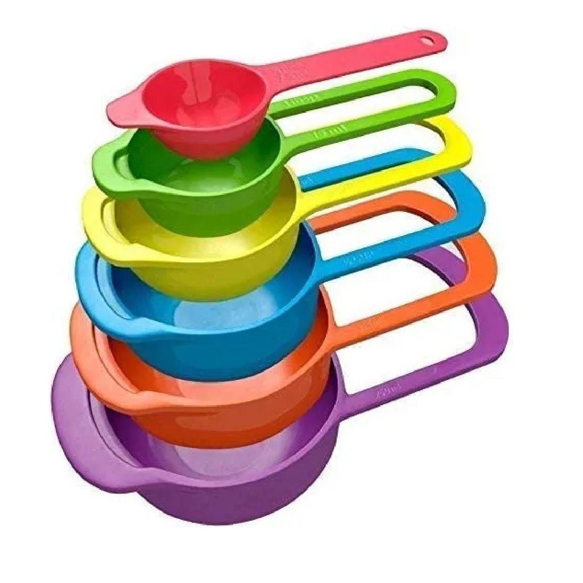 Cucharas Tazas Medidoras Cucharas Medidoras Plastico Colores-7