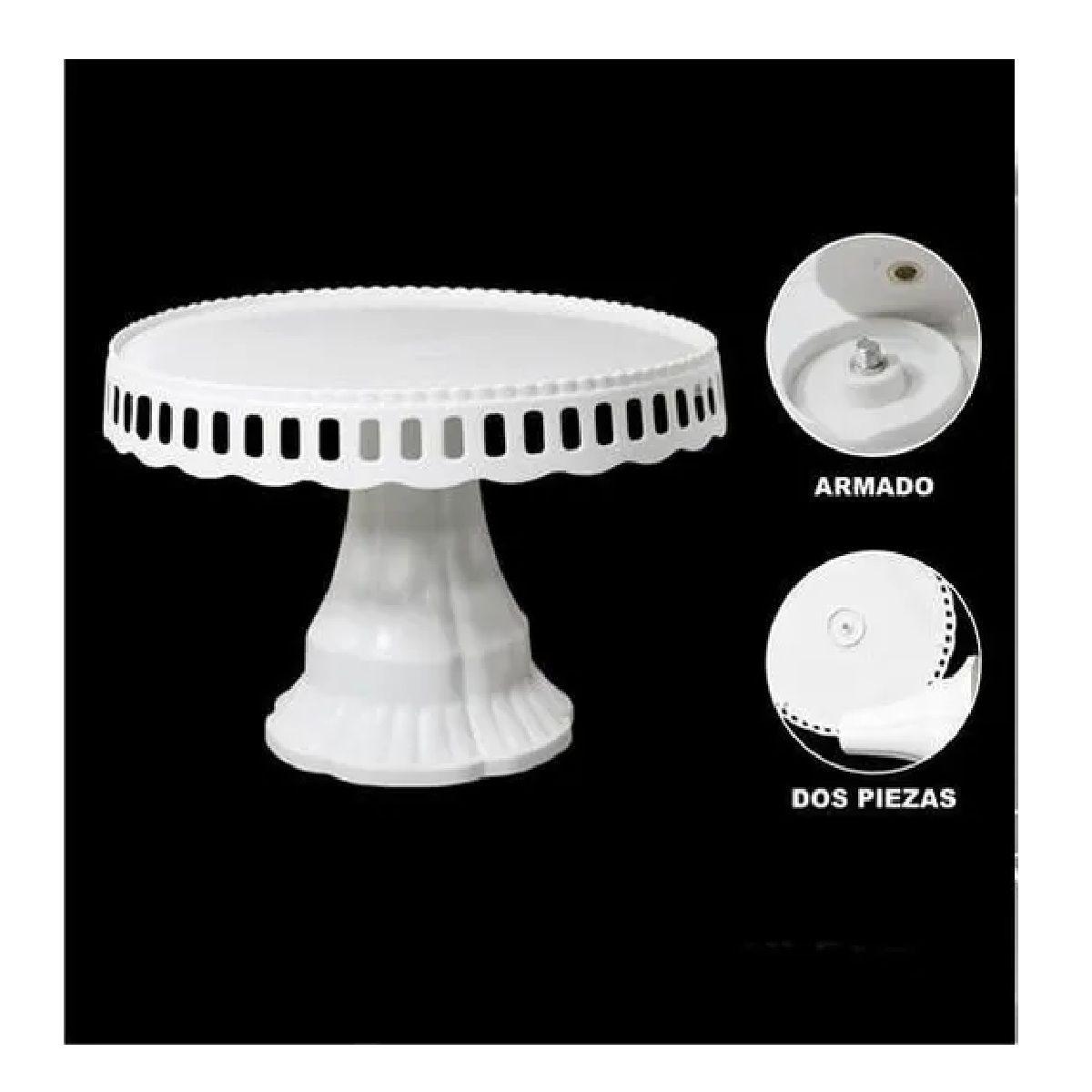 Base De Torta Base Torta Base Plato Porta Torta24 Cm blanca-4