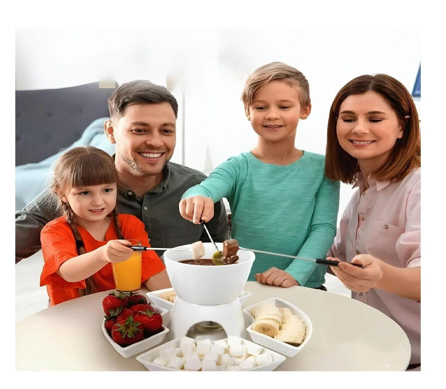 Fondue Queso Juego De Fondue Ceramica Fondue Chocolate 10pcs-2