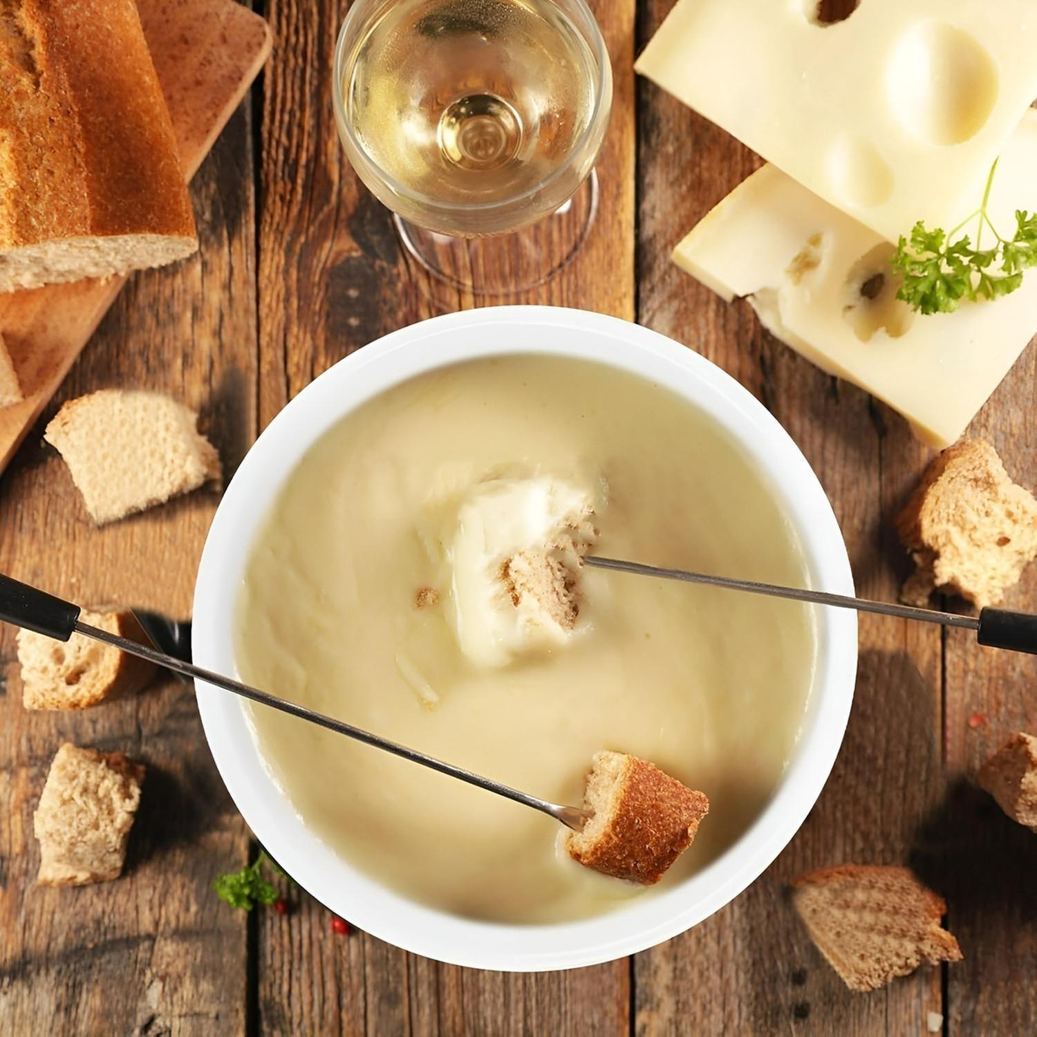 Fondue Queso Juego De Fondue Ceramica Fondue Chocolate 10pcs-6
