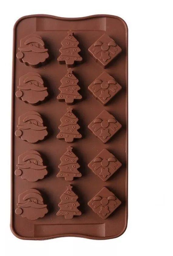4 Moldes De Chocolate Molde De Silicona Molde De Navidad-4