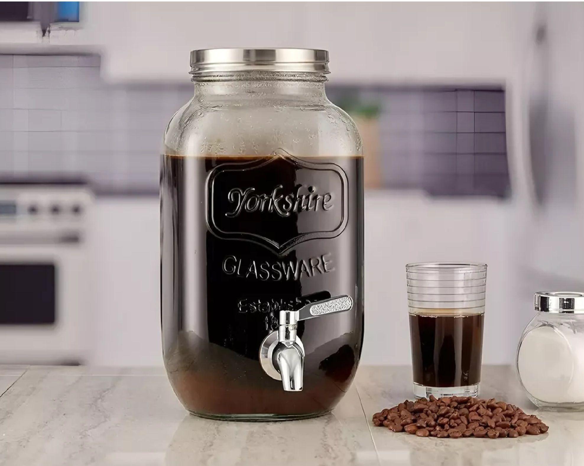 Dispensador De Bebidas Jarro De Vidrio Jarro Para Jugos 4l-6
