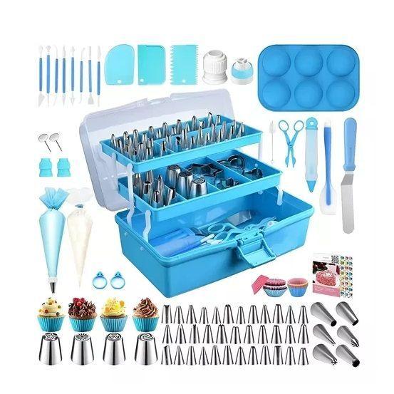 Set De Pasteleria Kit Decoración Para Reposteria 236pcs-0