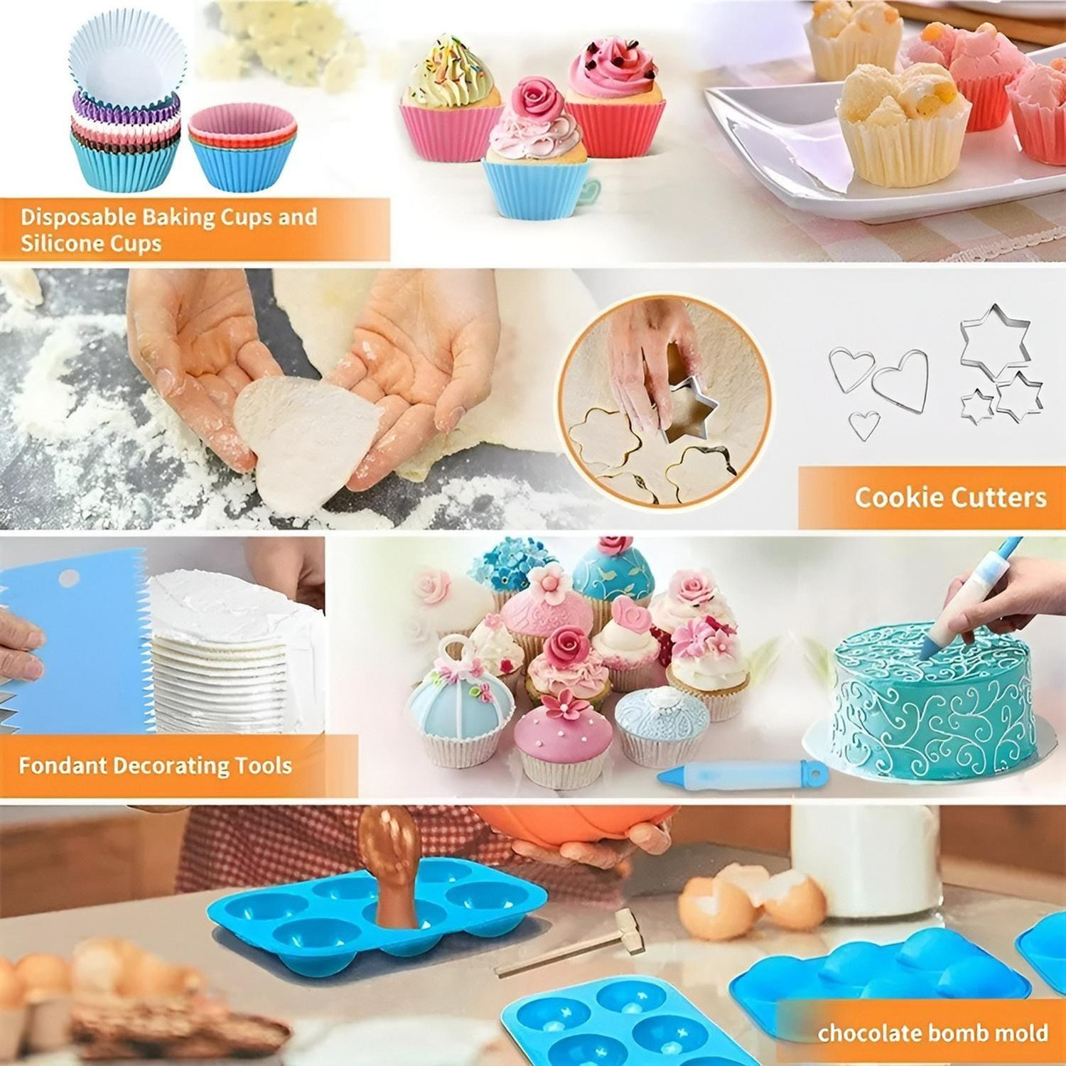 Set De Pasteleria Kit Decoración Para Reposteria 236pcs-4