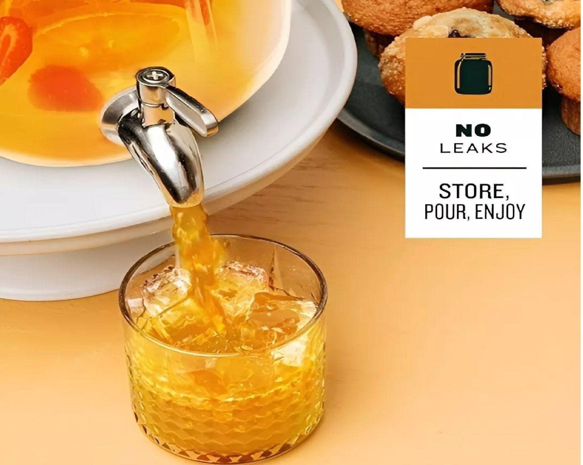 Jarro De Vidrio Dispensador De Bebidas Jarro Para Jugos 6l-6