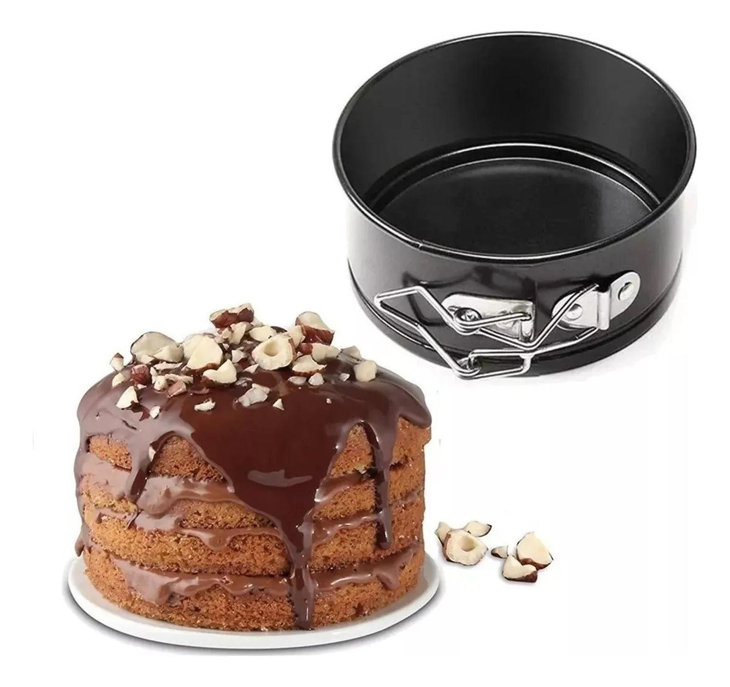 Molde Torta Moldes Queque Moldes Desmontables Mini Redondo-5