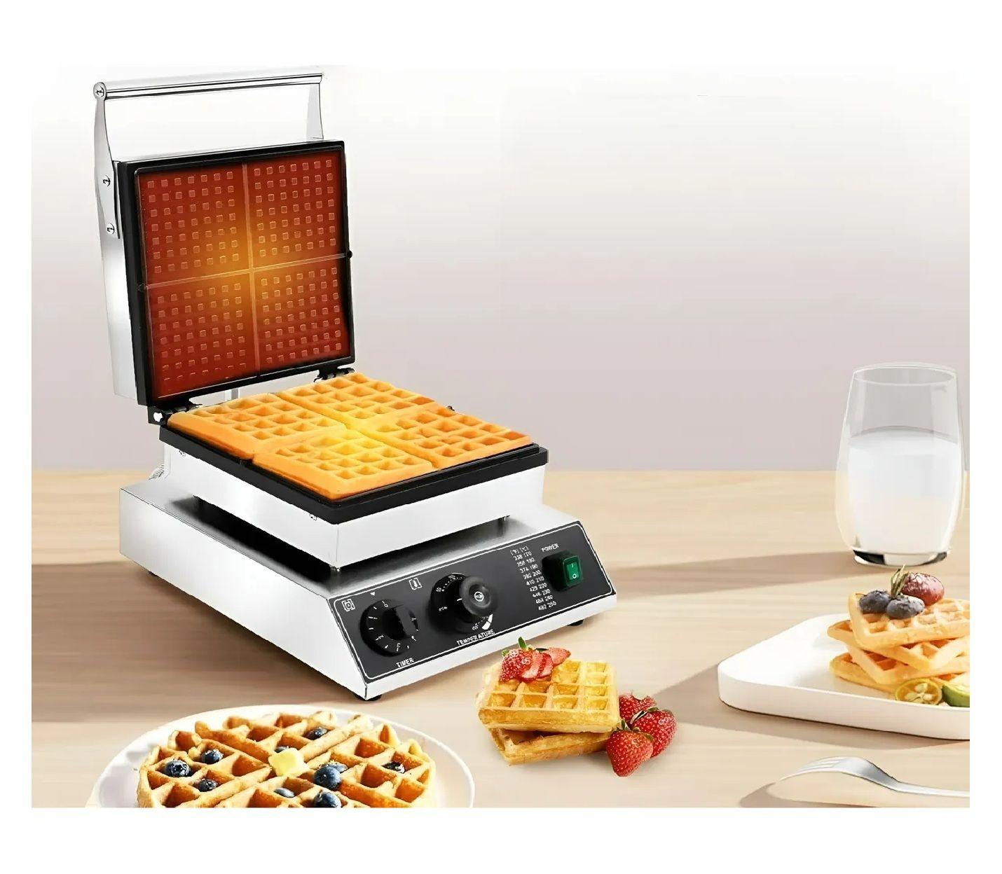 Wafflera Maquina De Waffles Waflera Industrial Wafleras 4cav-4