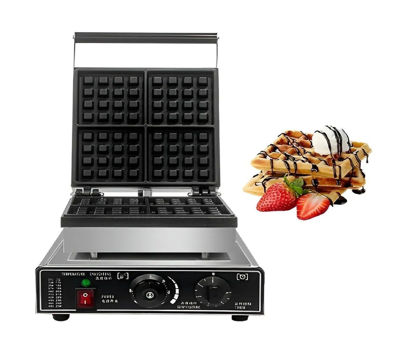 Wafflera Maquina De Waffles Waflera Industrial Wafleras 4cav-6