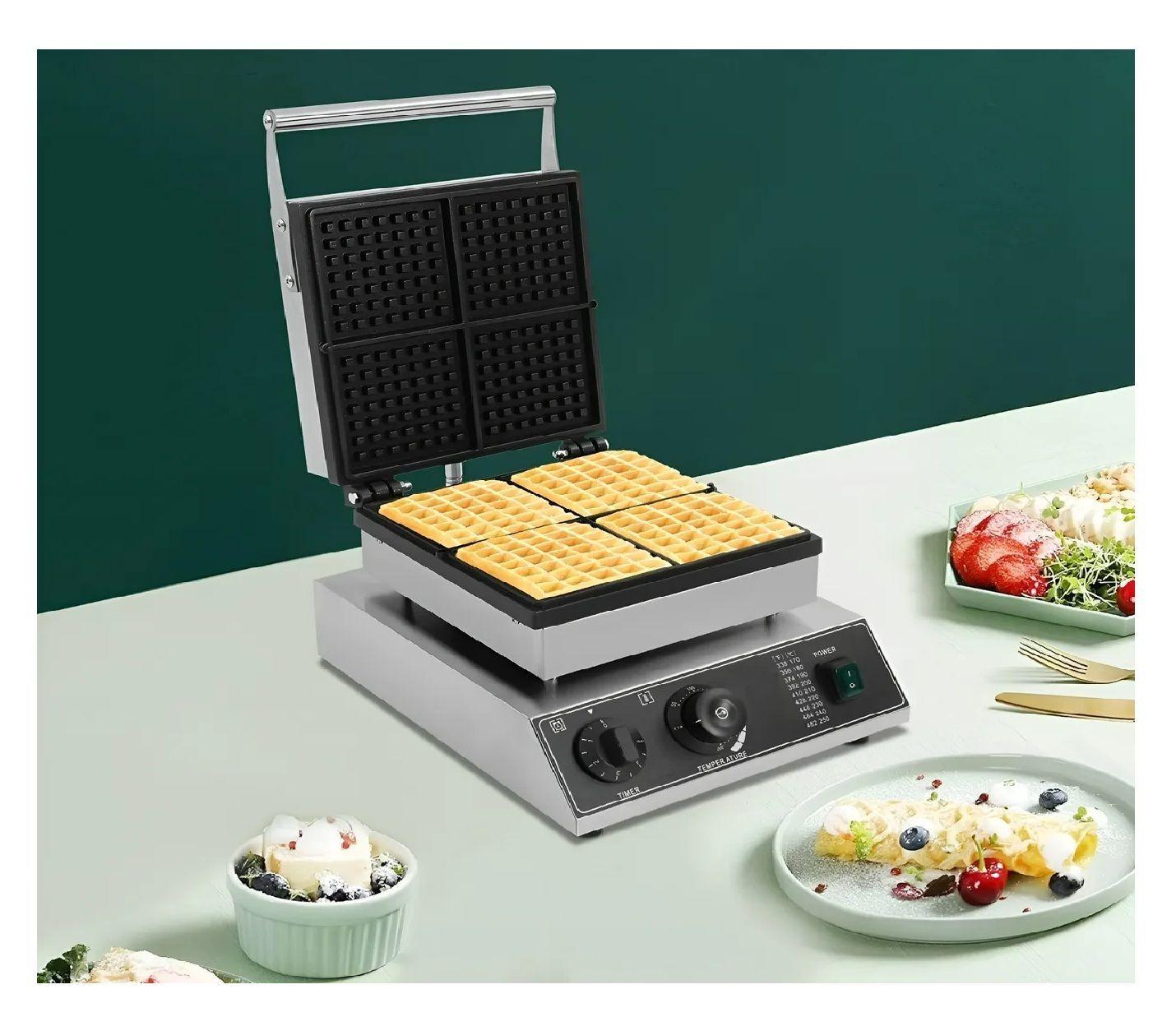 Wafflera Maquina De Waffles Waflera Industrial Wafleras 4cav-7