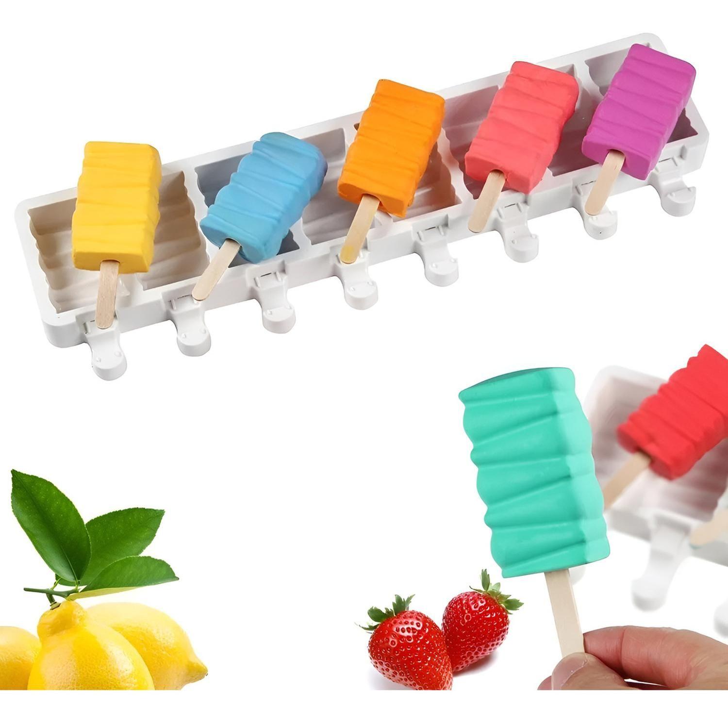 Moldes De Silicona Para Helados Molde Paletas Helado 8c 446 Blanco-6