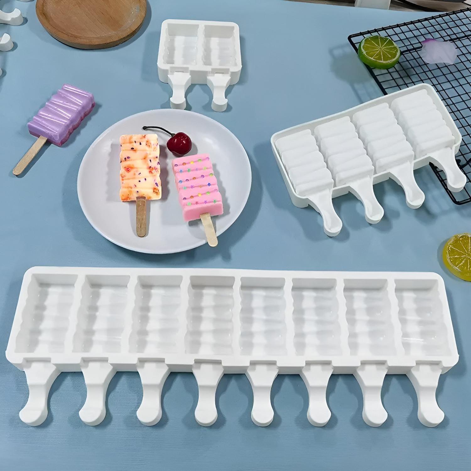 Moldes De Silicona Para Helados Molde Paletas Helado 8c 446 Blanco-8