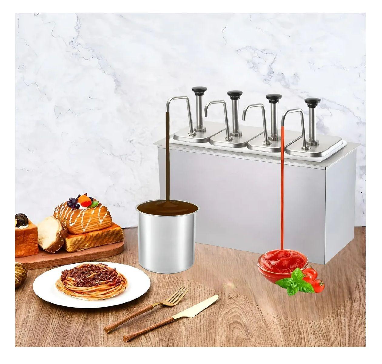 Dispensador De Salsa Dispensador Bomba Dosificador Salsa 8l-6