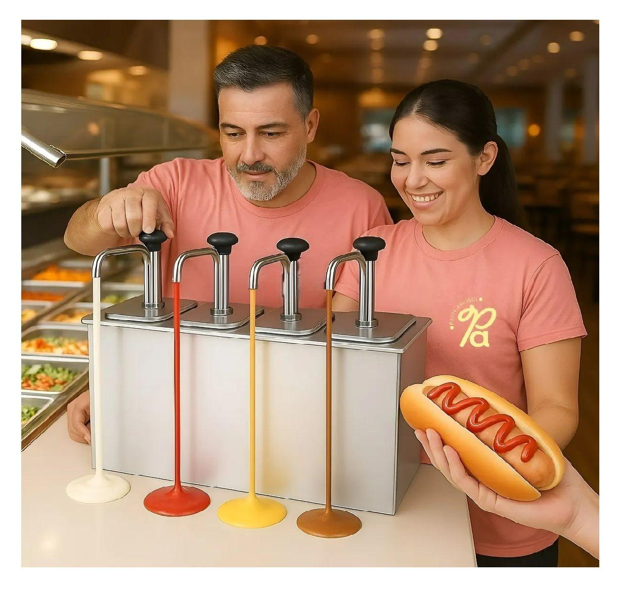 Dispensador De Salsa Dispensador Bomba Dosificador Salsa 8l-7