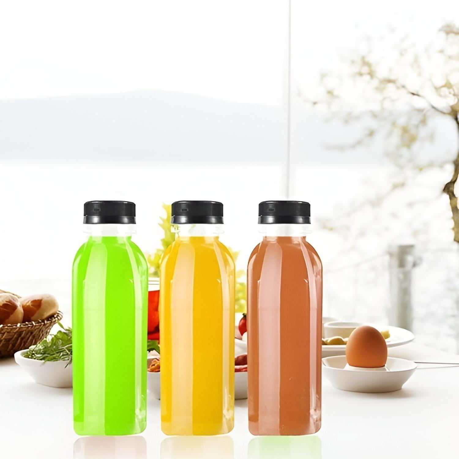 X12 Botellas Con Tapa Botellas Plasticas Transparentes 500ml Transparente-6