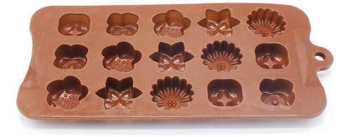 X4 Moldes De Chocolate Moldes Chocolate Silicona 5 Flores N1-4