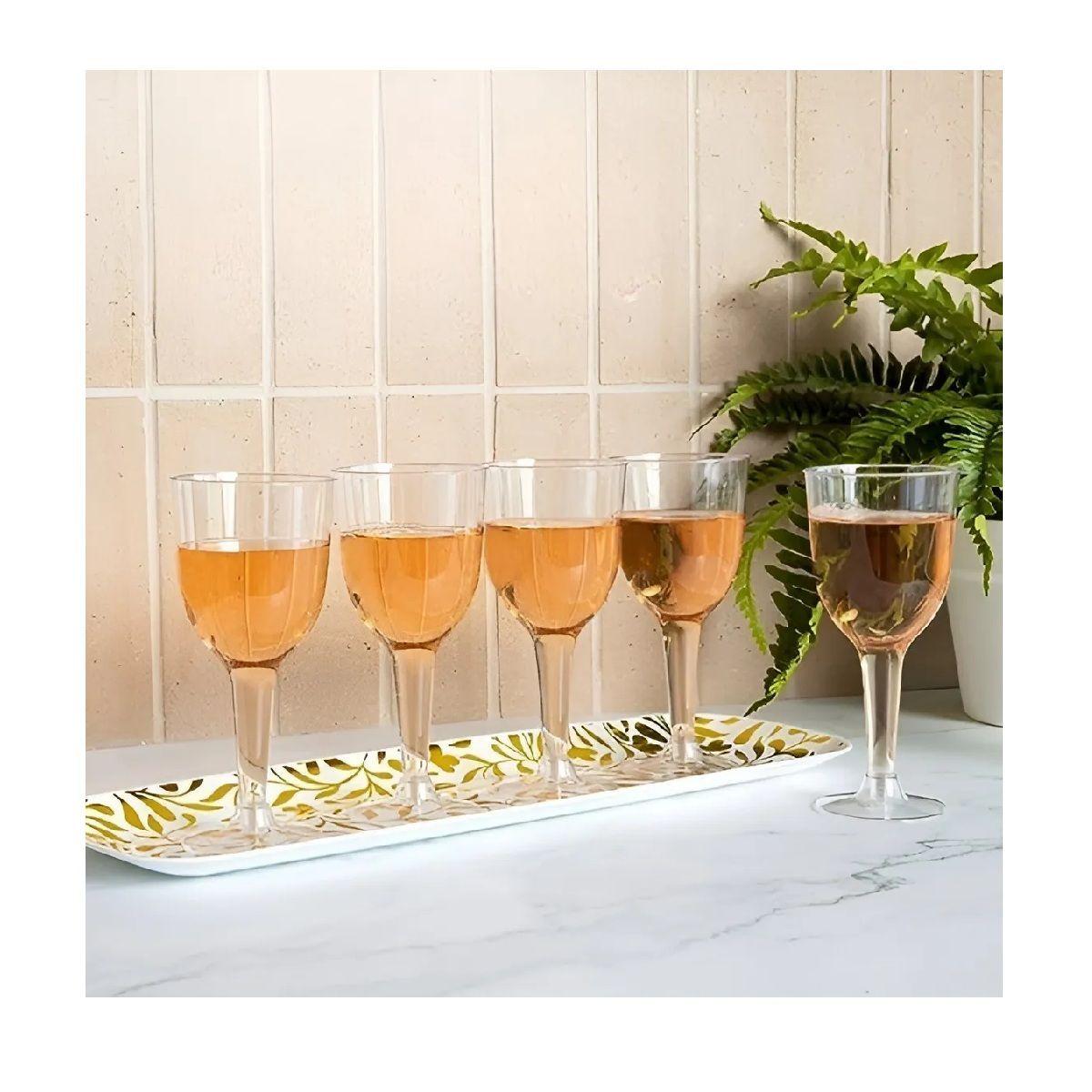 50 Copas De Vino Copa Acrilico Copa Plastico Copas 6oz/177ml Transparente-6