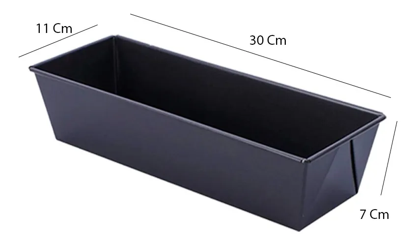 Pack X10 Molde Pan Molde Para Pan De Molde Rectangular 30cm Gris-2