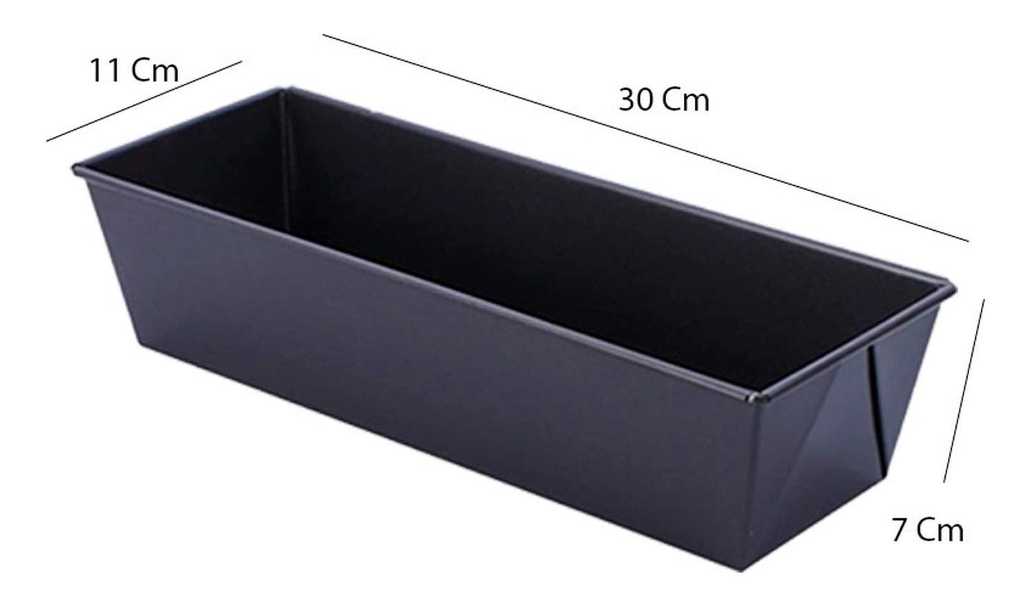 Pack X10 Molde Pan Molde Para Pan De Molde Rectangular 30cm Gris-1
