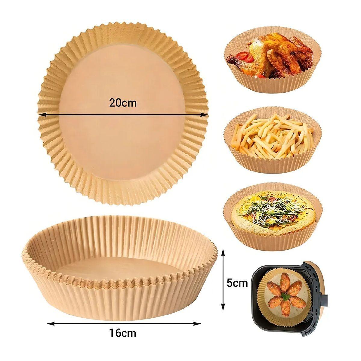 Pack X5 De 100 Papel Para Airfryer Papel Para Hornear Papel Freidora Aire Papel Mantequilla-2
