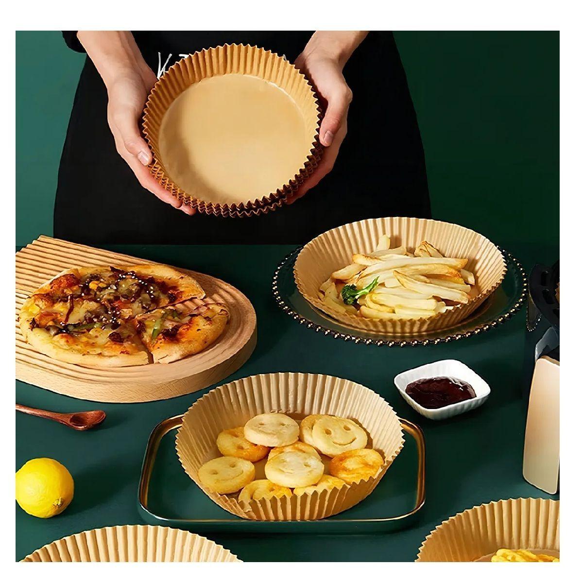 Pack X5 De 100 Papel Para Airfryer Papel Para Hornear Papel Freidora Aire Papel Mantequilla-6