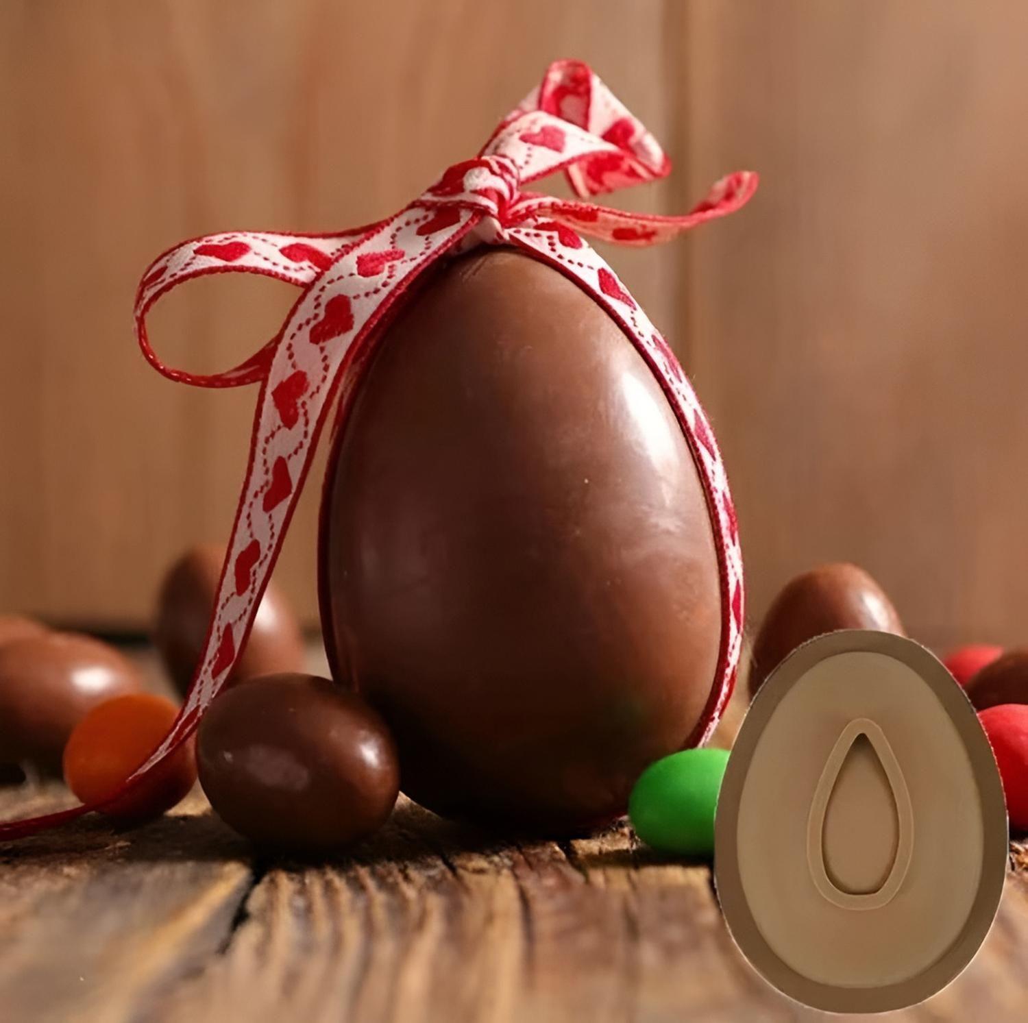Set 2 Molde Chocolate Molde Silicona Reposteria Huevo Pascua Marrón / Molde Huevo Pascua 3d-1