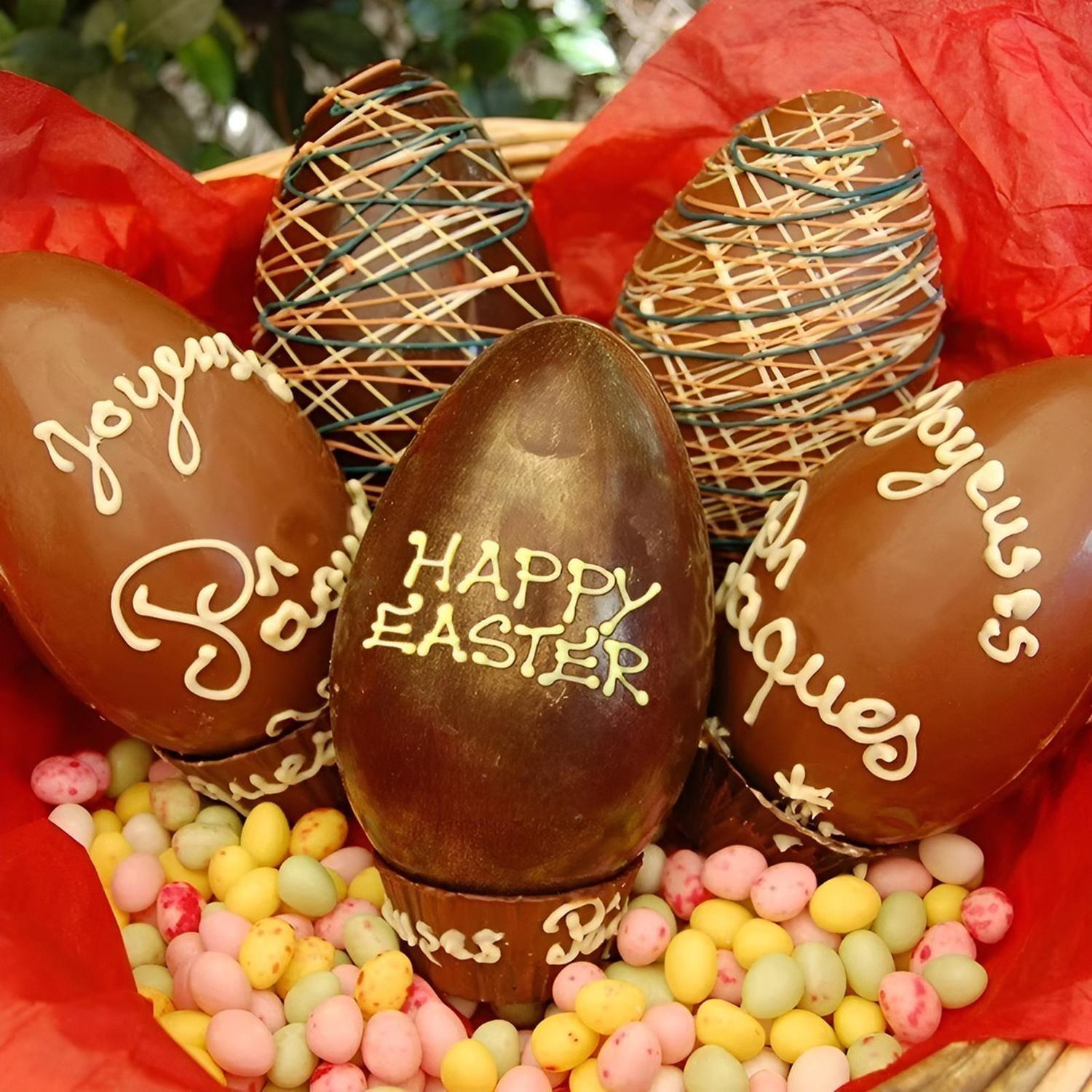 Set 2 Molde Chocolate Molde Silicona Reposteria Huevo Pascua Marrón / Molde Huevo Pascua 3d-5
