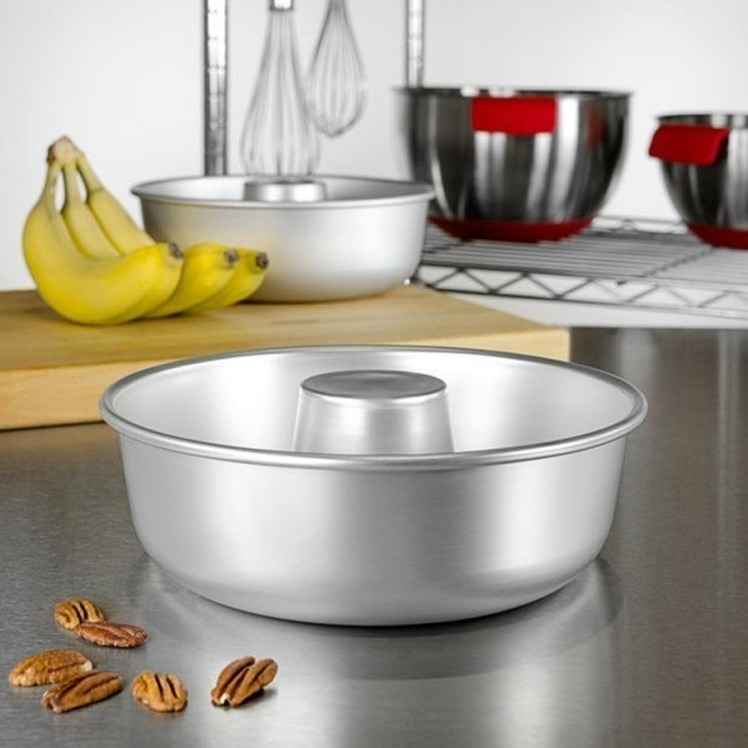 Molde Torta Molde Queque Redondo Molde Aluminio Flanera 24cm Gris Claro-5