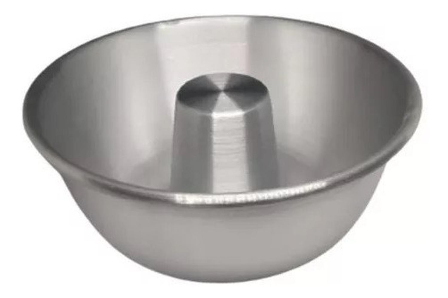 Molde Torta Molde Queque Redondo Molde Aluminio Flanera 24cm Gris Claro-6