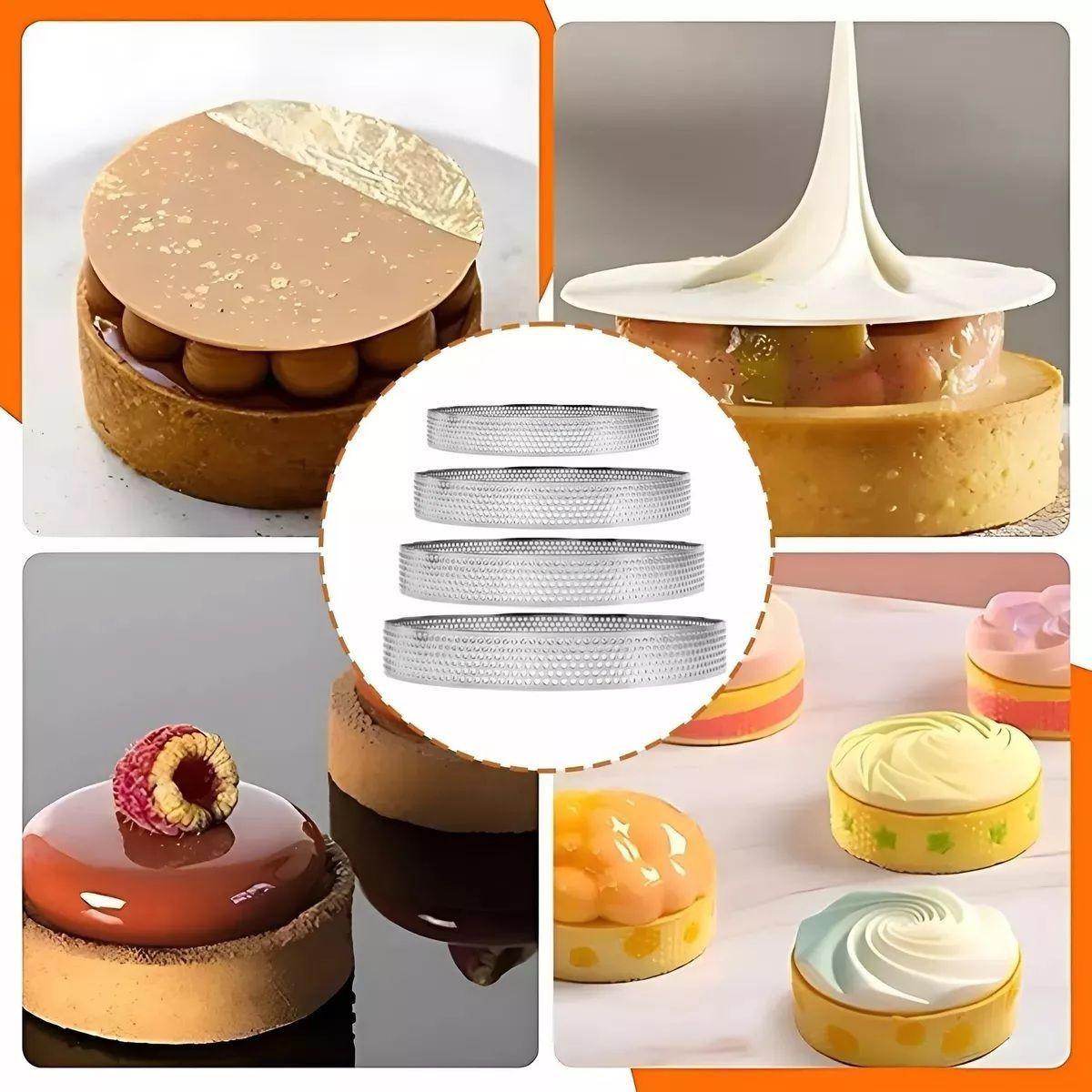 10 Moldes Reposteria Molde Tartaleta Molde Microperforado-1
