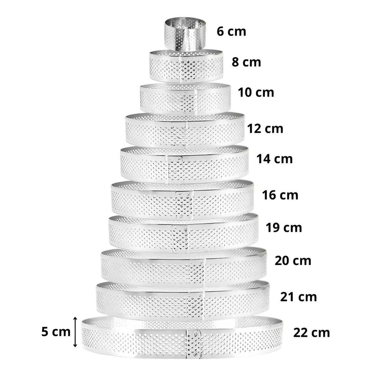 10 Moldes Reposteria Molde Tartaleta Molde Microperforado-2