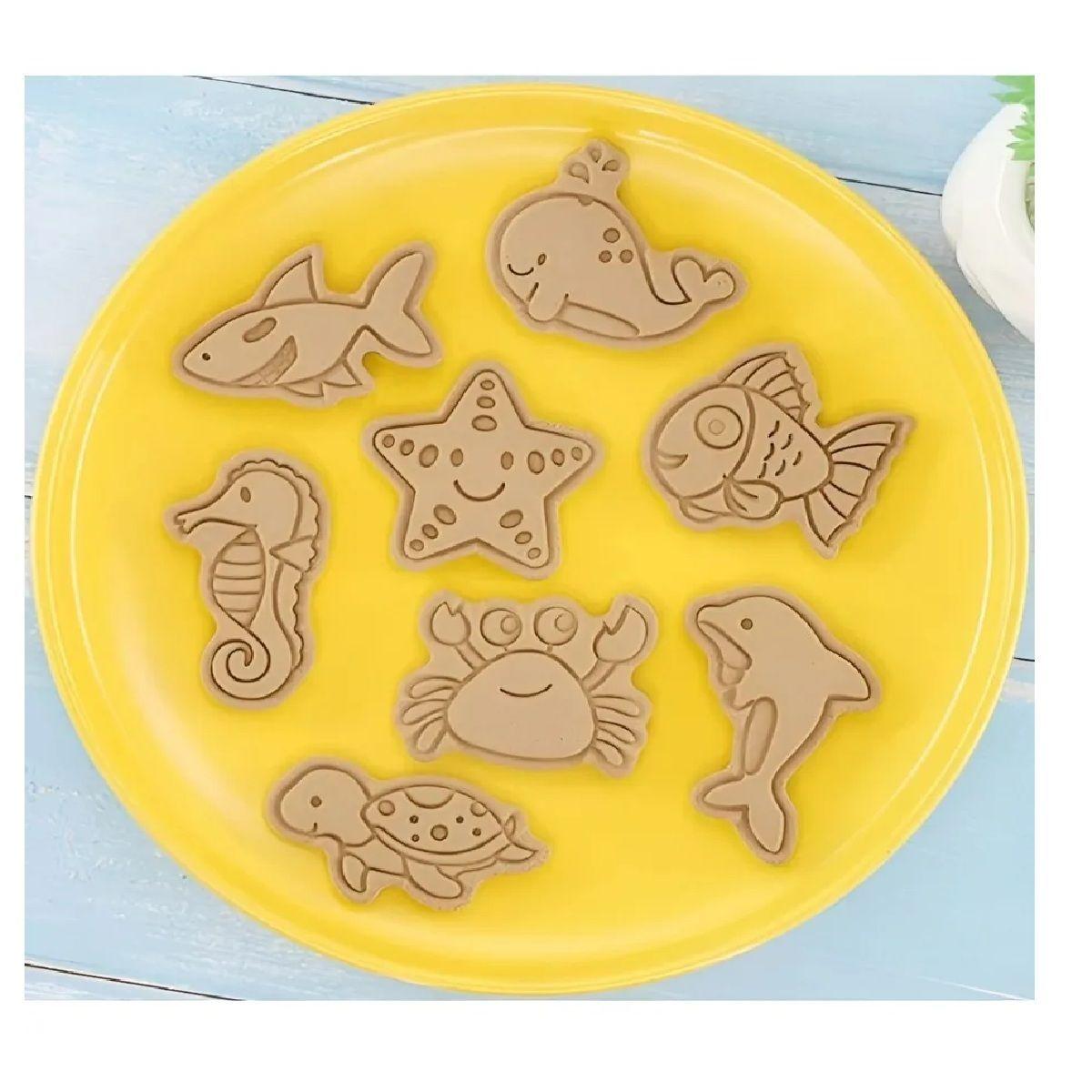 Moldes Para Galletas Peces Molde Galletas Cortadores Mar-4