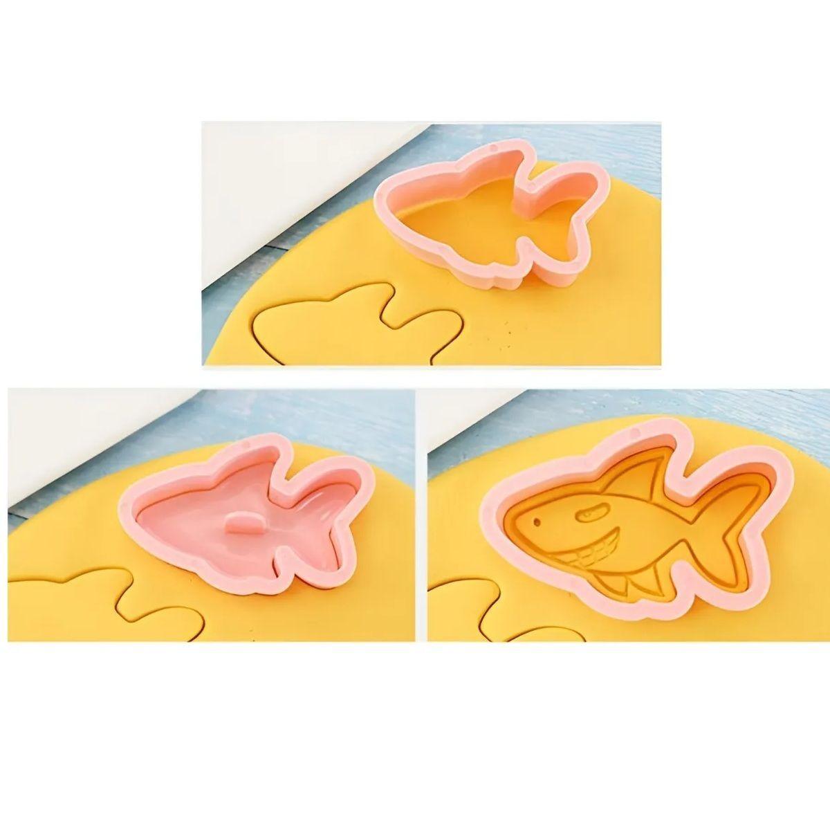 Moldes Para Galletas Peces Molde Galletas Cortadores Mar-5