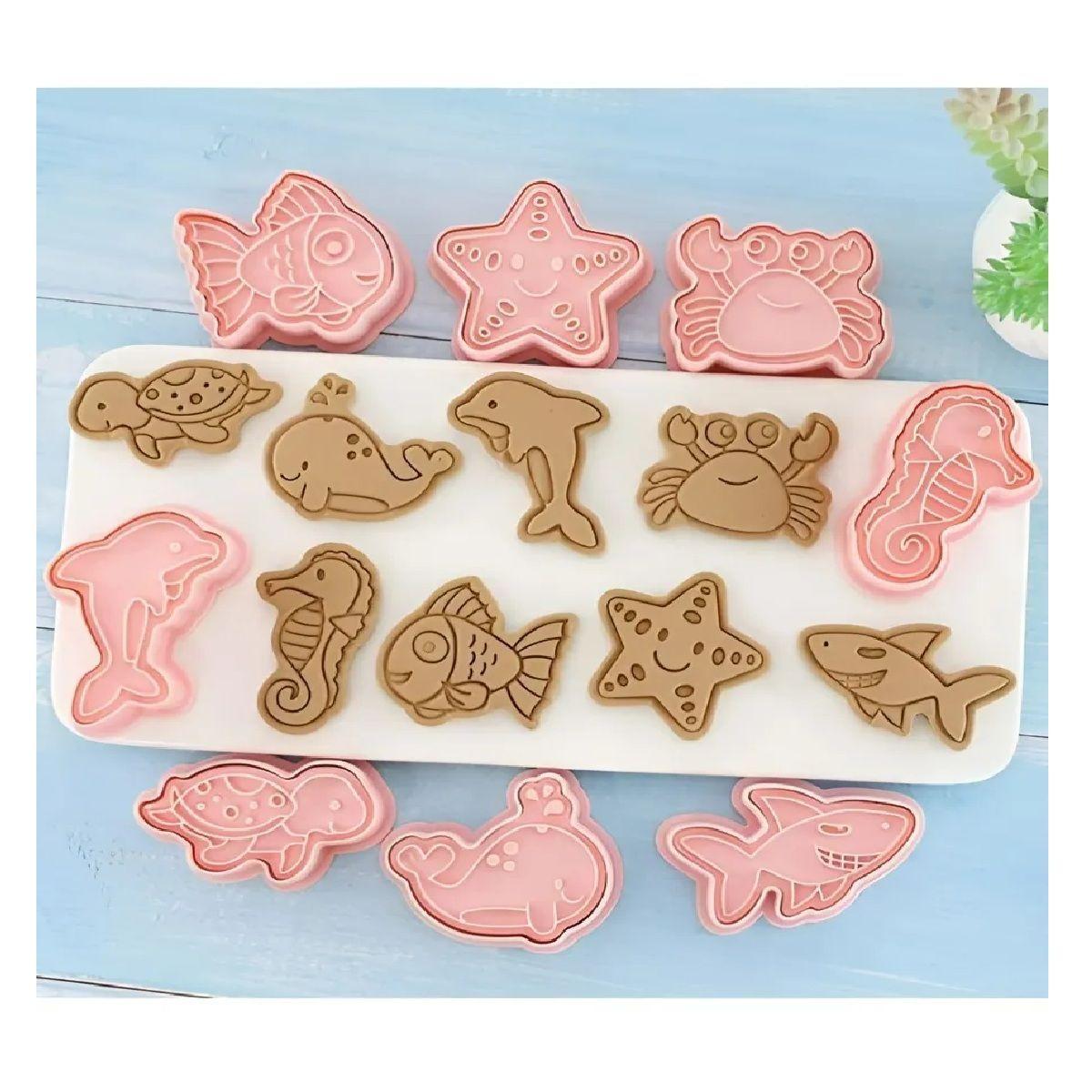 Moldes Para Galletas Peces Molde Galletas Cortadores Mar-6