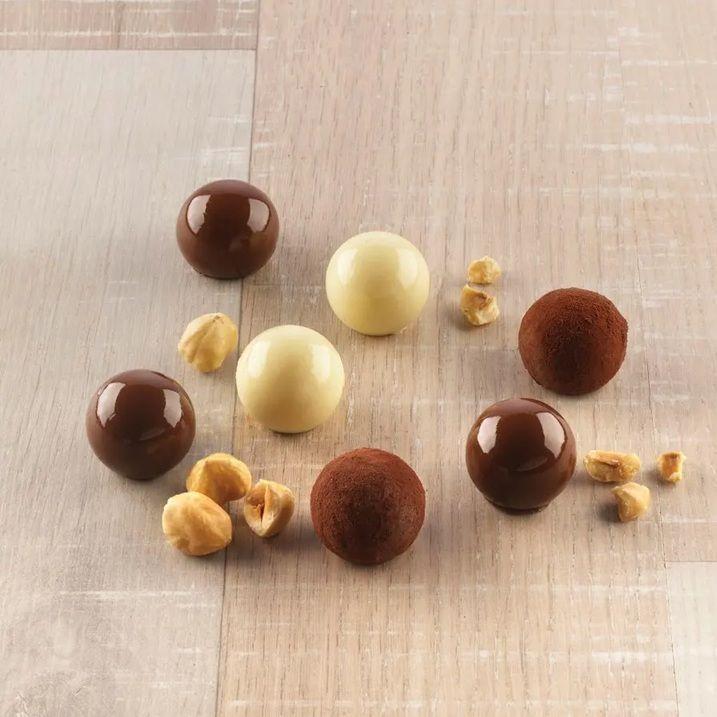 Moldes De Chocolate Moldes Chocolate Silicona 15 Esfera-4