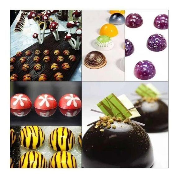 Moldes De Chocolate Moldes Chocolate Silicona 15 Esfera-6