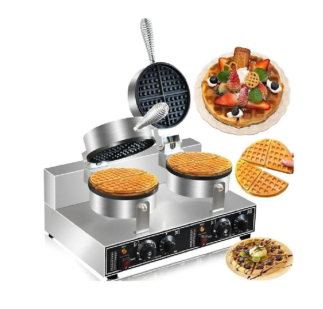 Waflera Doble Maquina Para Waffles Waflera Grande 2400w Waflera Con Formas Waffle Maquina Industrial-4