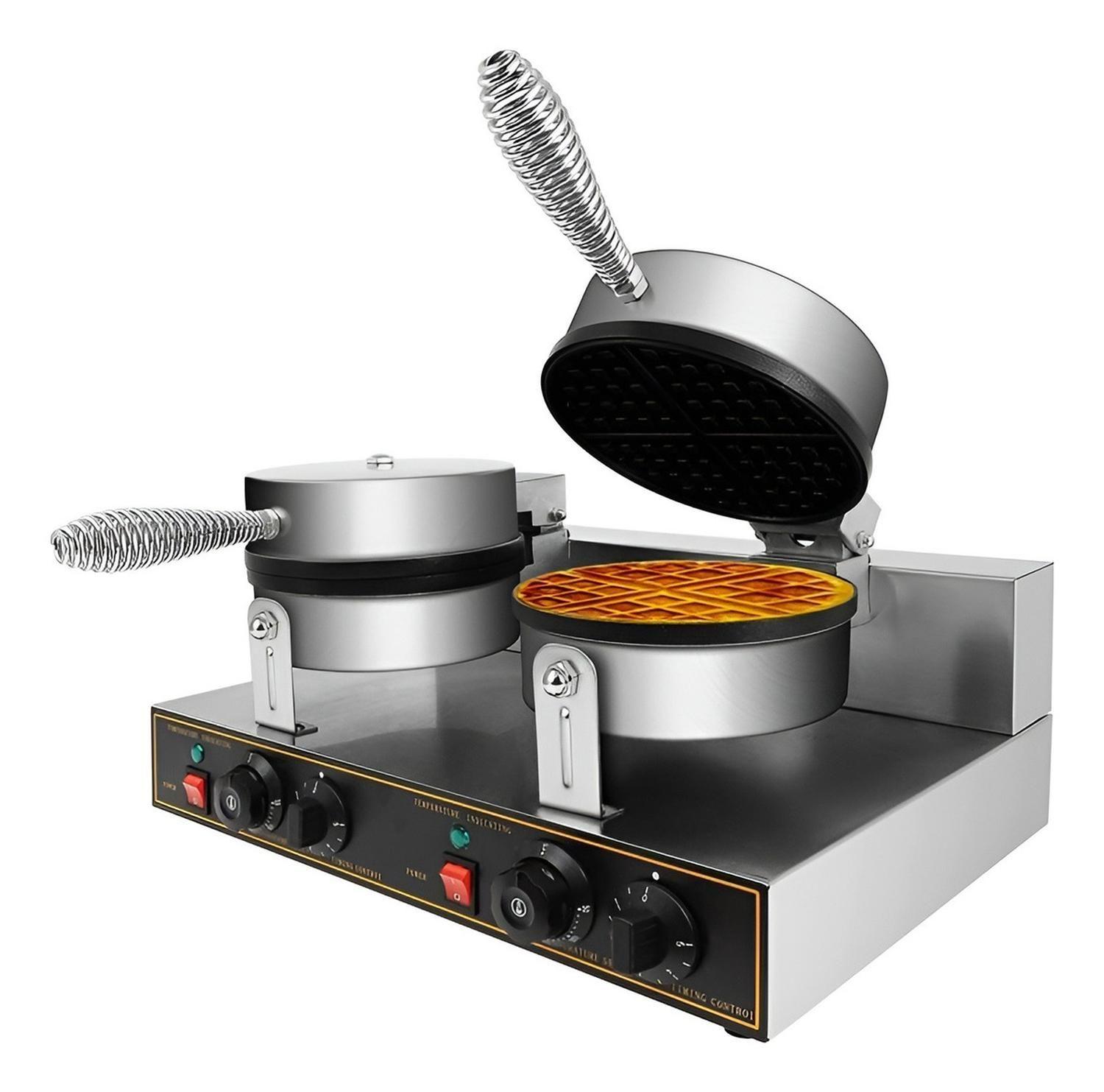 Waflera Doble Maquina Para Waffles Waflera Grande 2400w-6