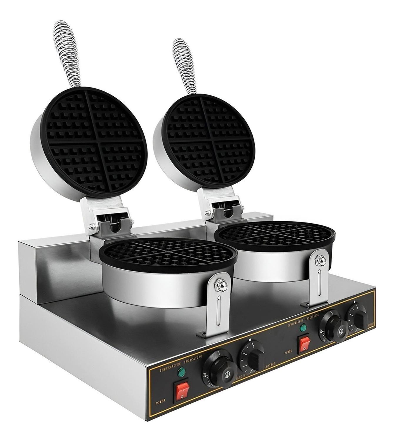 Waflera Doble Maquina Para Waffles Waflera Grande 2400w-7