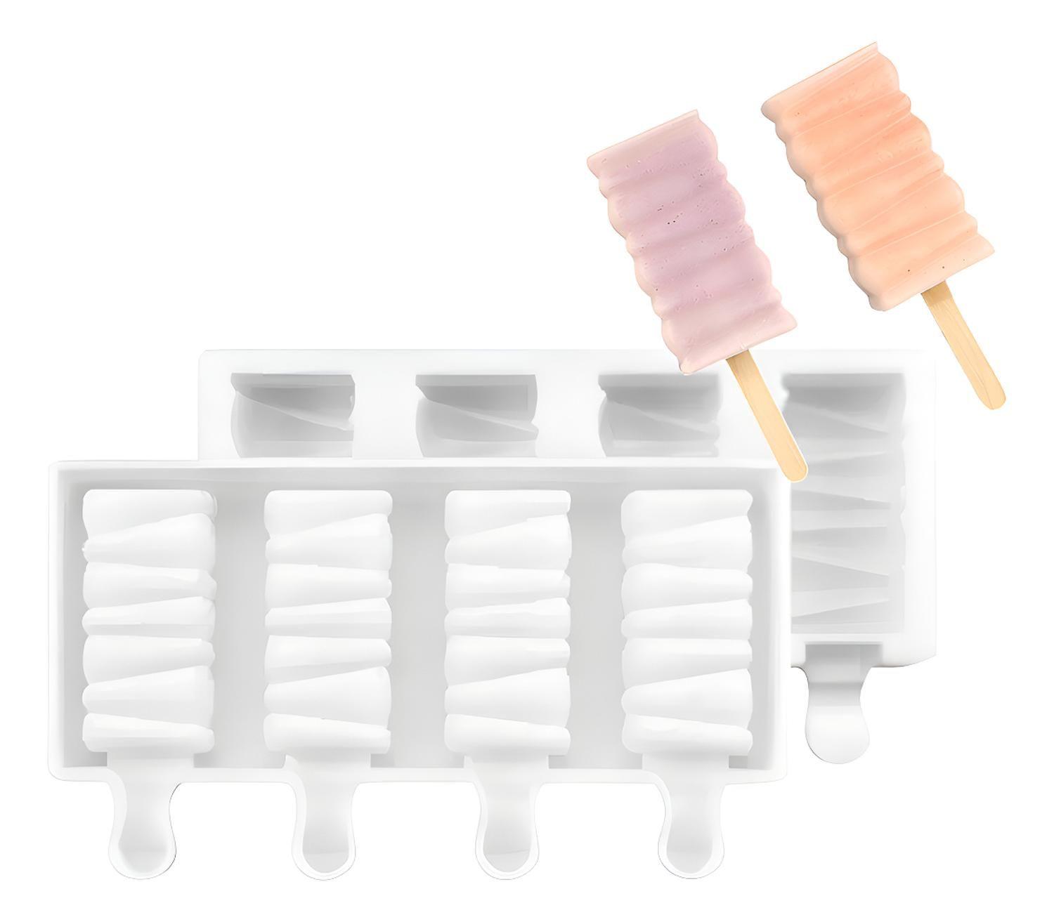 Pack X2 Moldes De Silicona Para Helados Molde Helado Pale419 Molde Silicona Reposteria Molde Helado-0