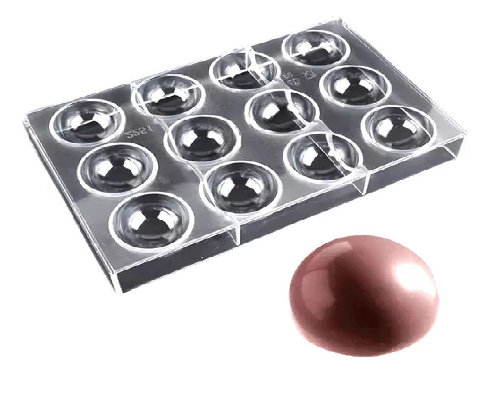 Set 2 Molde De Chocolate Policarbonato Molde Bombones 12 Cav-0