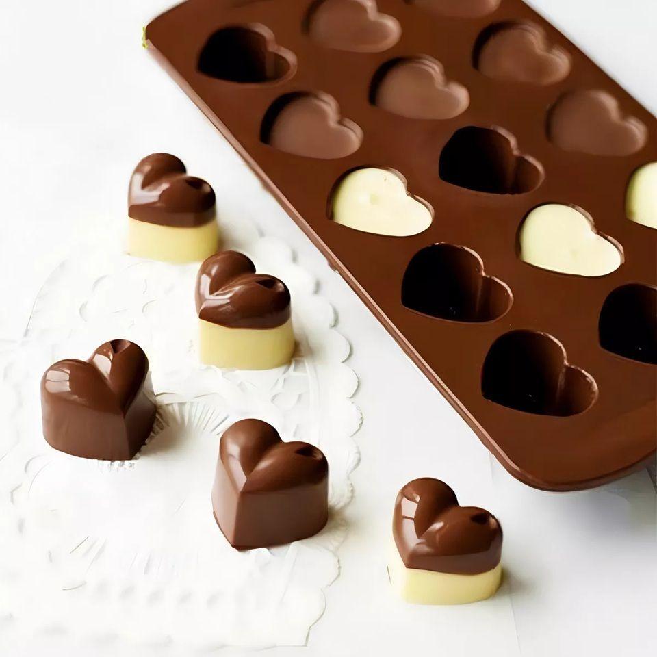 2 Moldes Para Chocolates Moldes Chocolates Corazon Silicona-4