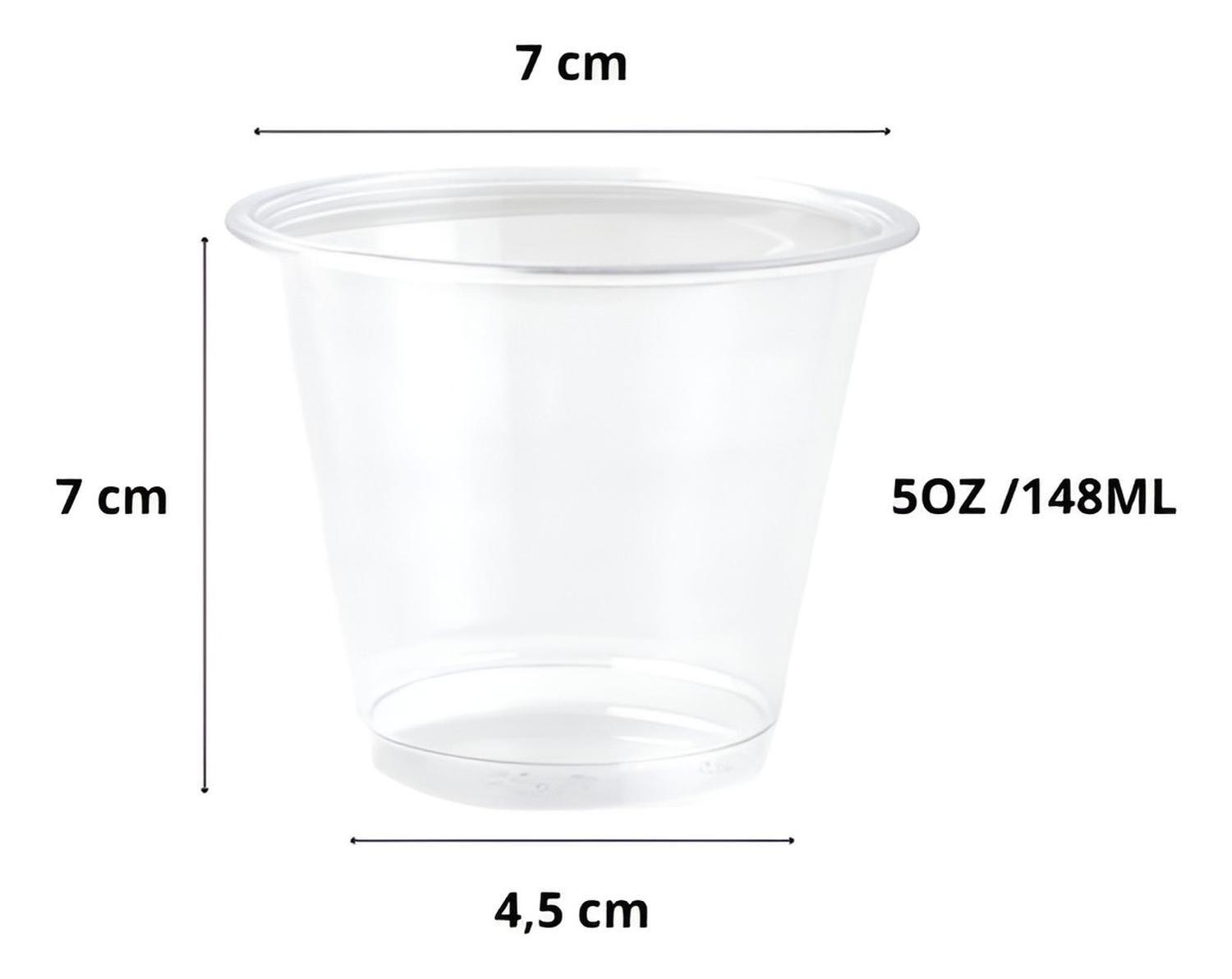 250 Vaso Plasticos Vasos Desechables Vaso Pequeño 148ml 5oz Transparente-2