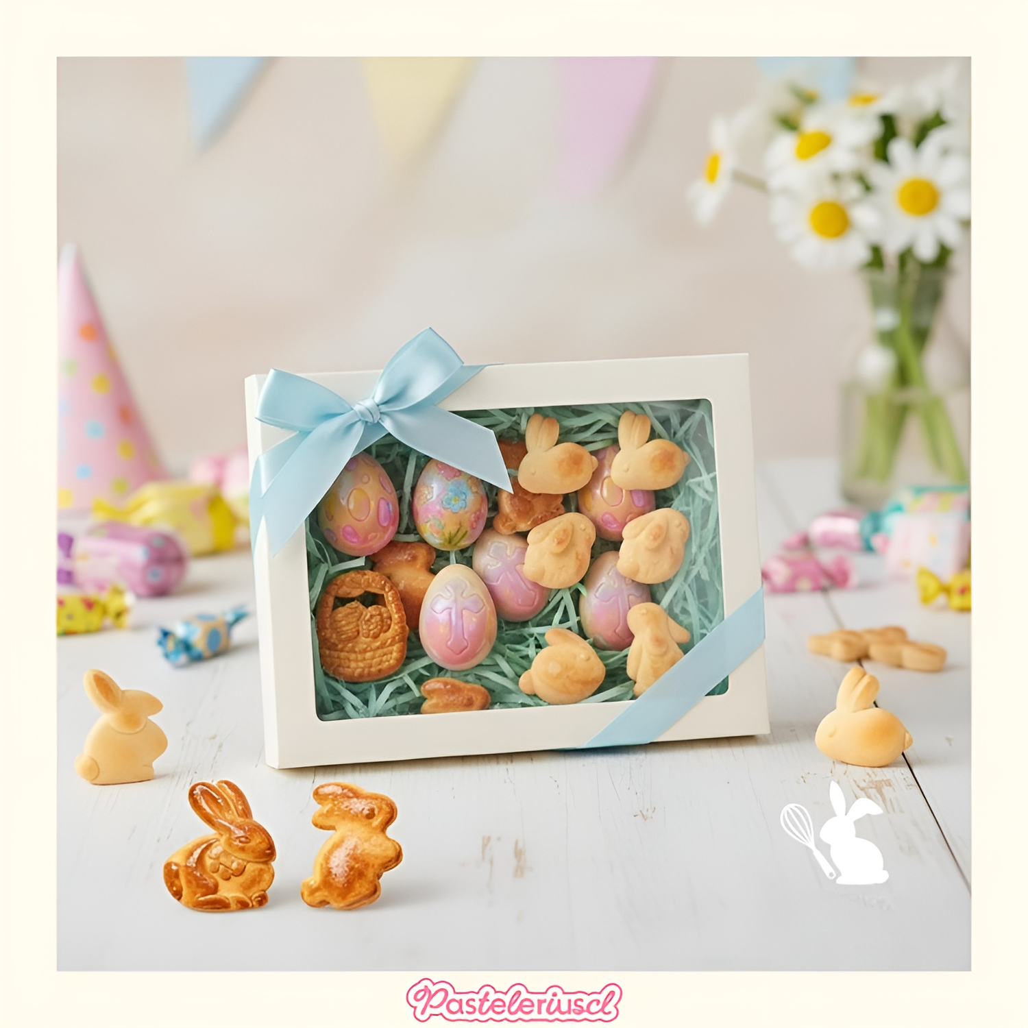X2 Moldes De Silicona Con Temática De Pascua Molde De Chocolates 18cav-6