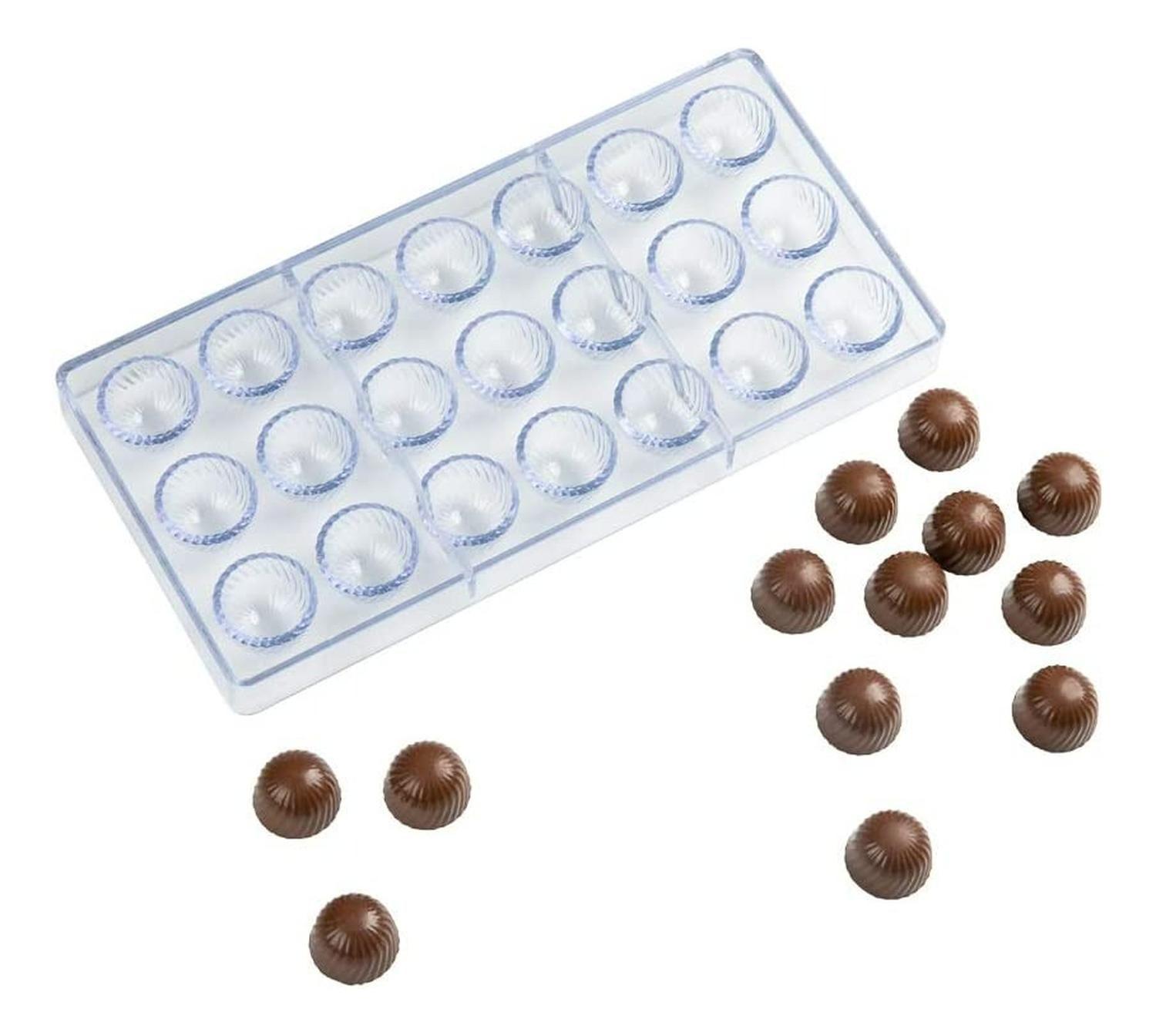 Moldes Chocolate Moldes De Chocolate Policarbonato Trufa-1