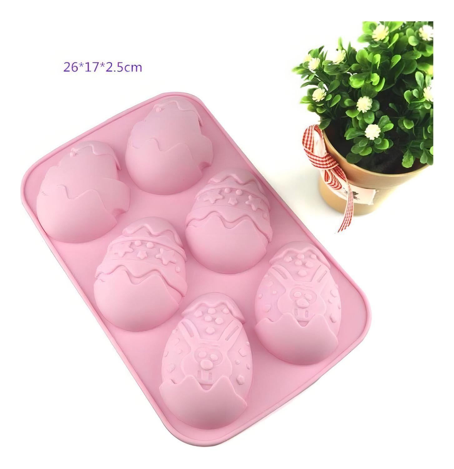 Set 4 Moldes Chocolate Silicona Molde Chocolate Huevo Pascua X4 Moldes Huevo Pascua Silicona Molde H-1