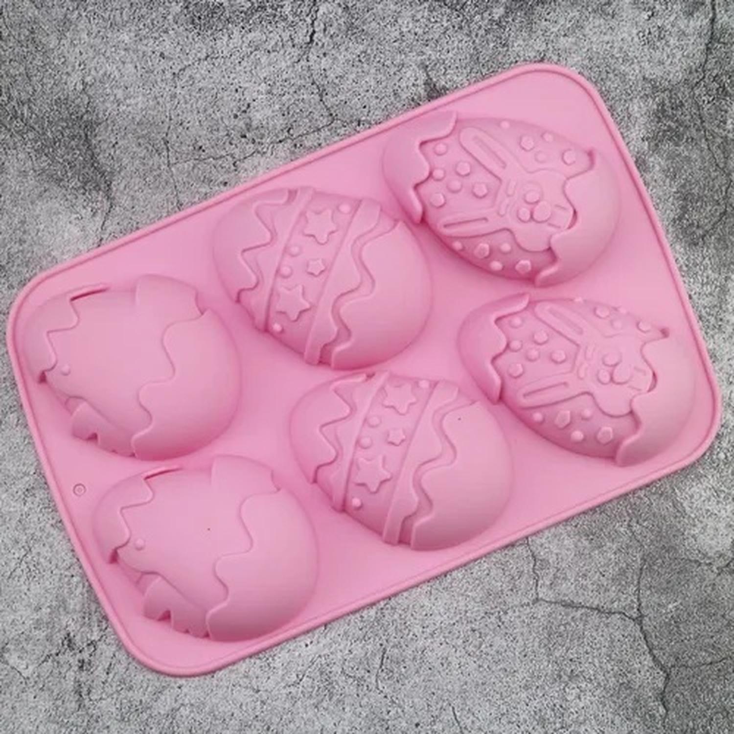 Set 4 Moldes Chocolate Silicona Molde Chocolate Huevo Pascua X4 Moldes Huevo Pascua Silicona Molde H-2