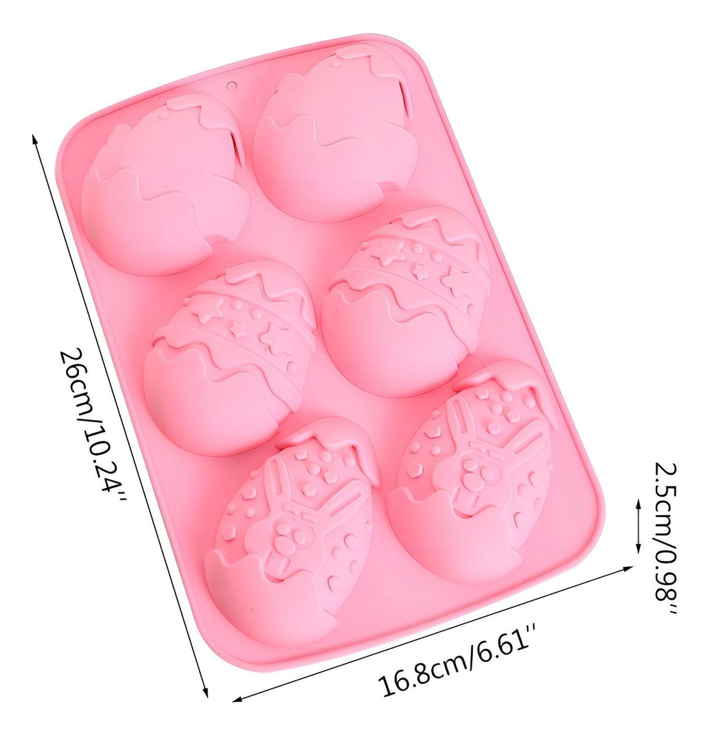 Set 4 Moldes Chocolate Silicona Molde Chocolate Huevo Pascua X4 Moldes Huevo Pascua Silicona Molde H-5