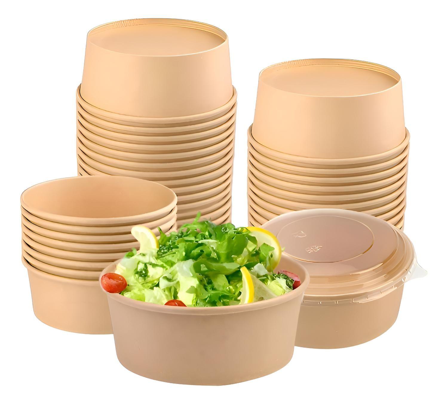 X200 Bowl Con Tapa Bowls Plastico Envases Bowl Kraft 750 Cc Bowl Ensalada Bowl Desechable Carton Bow-0