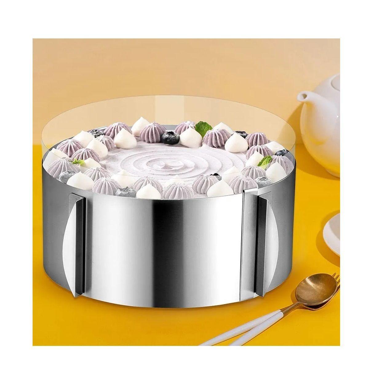 Molde De Torta Moldes Para Tortas Anillo Redondo Ajustable-4